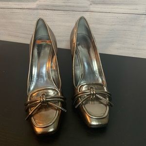 Silver Calvin Klein Pumps (9 1/2)